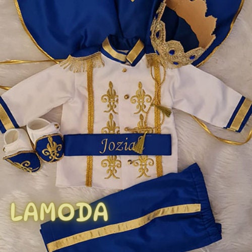 Prince Charming Costume, Birthday Outfit, King Suit – detail shot