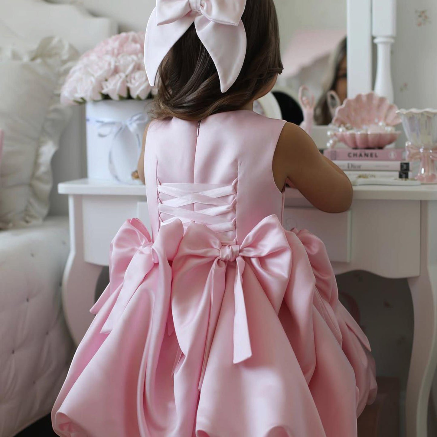 Pink Baby Tutu Dress: Princess Flower Girl, Prom Party Tulle Gown