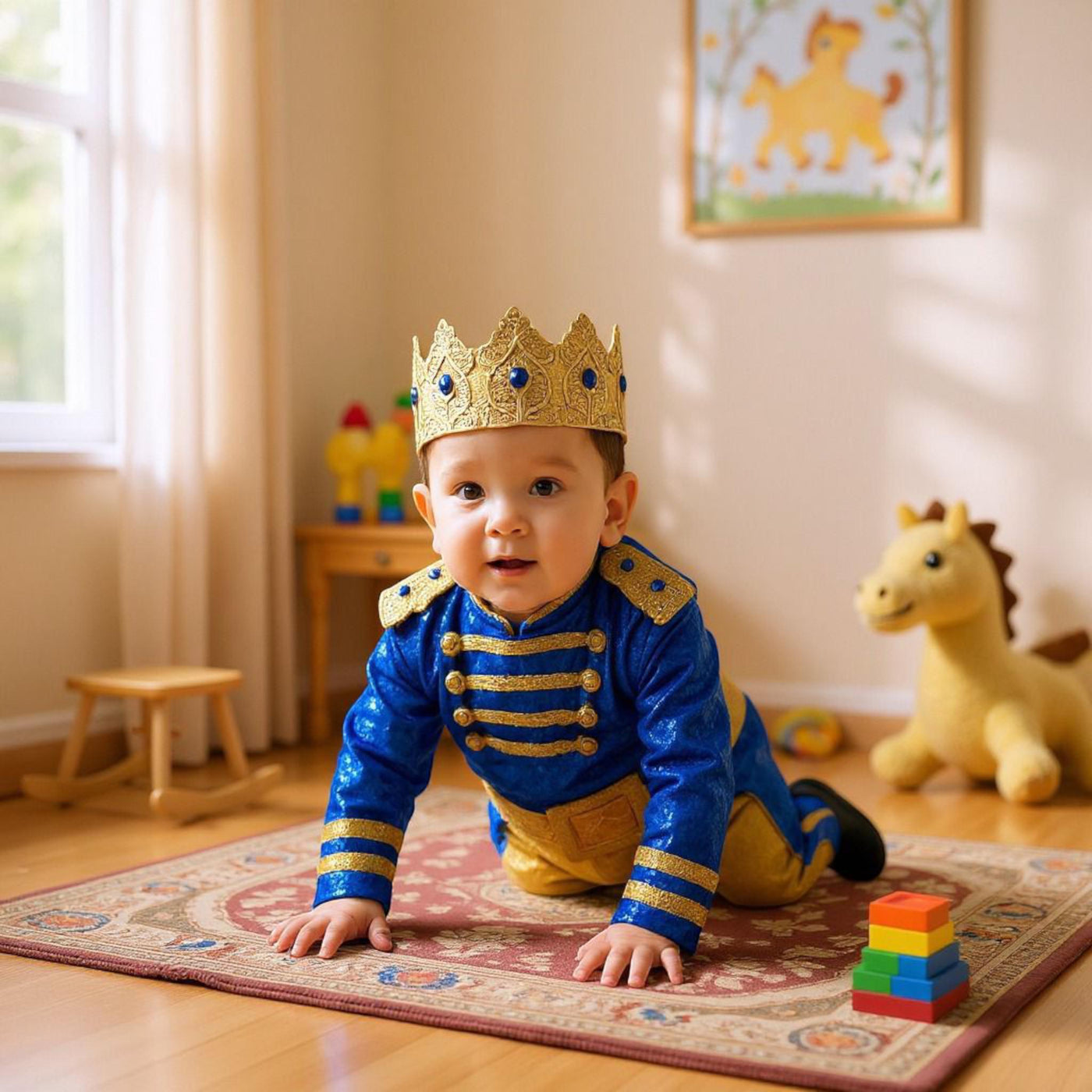 Custom Prince Charming Costume: Baby Toddler King Suit, Special Day Outfit – styled look