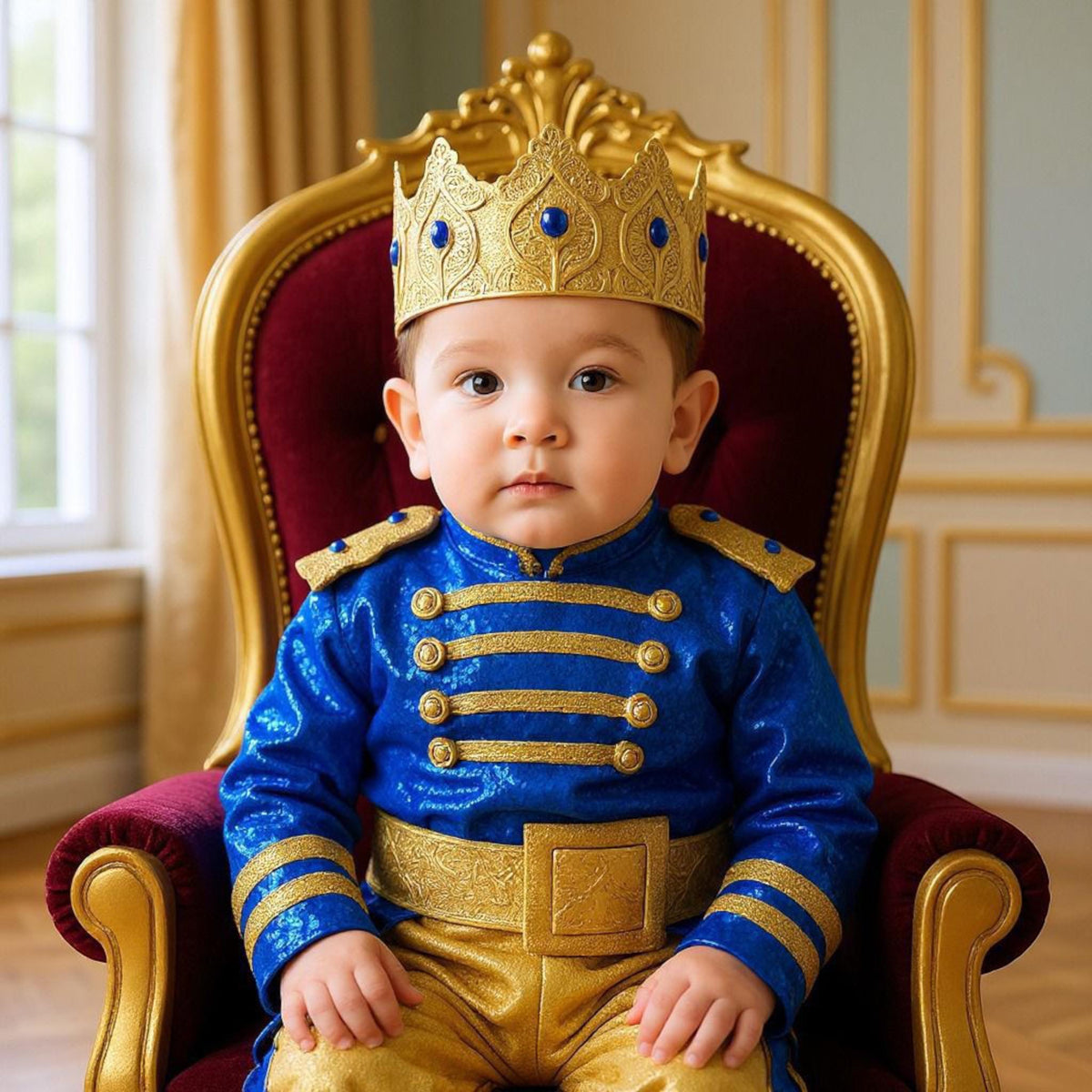Custom Prince Charming Costume: Baby Toddler King Suit, Special Day Outfit for birthdays