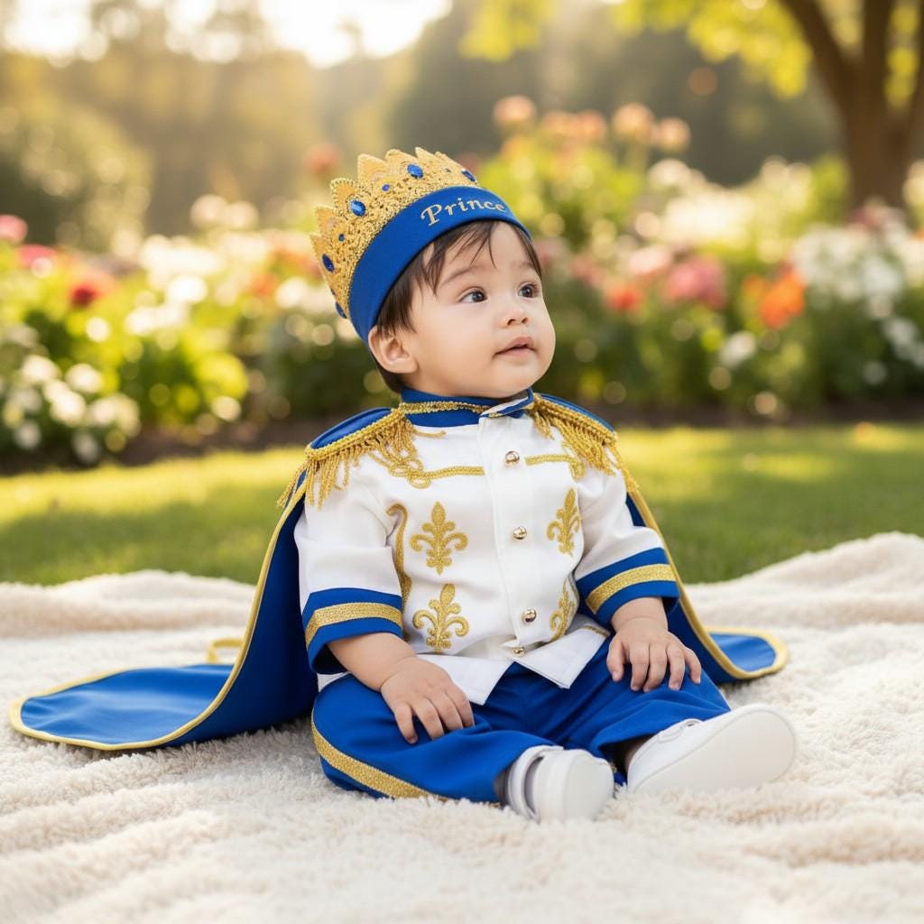 First Birthday Prince Costume – styled look