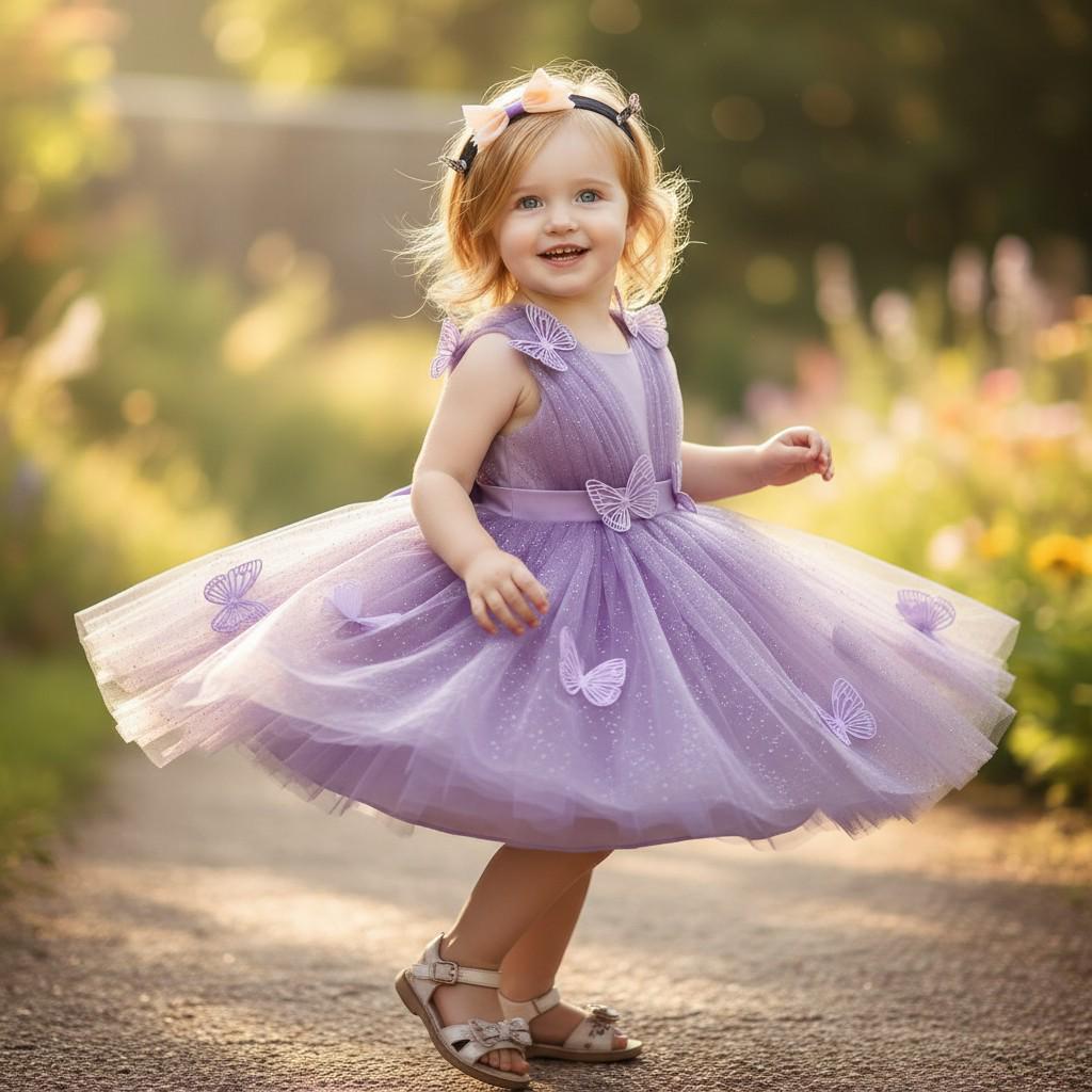 Handmade Mermaid Baby Dress – detail shot