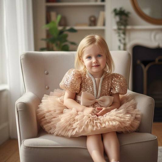 Christmas Toddler Dress: Red & Green Tulle Ruffle Holiday Dress