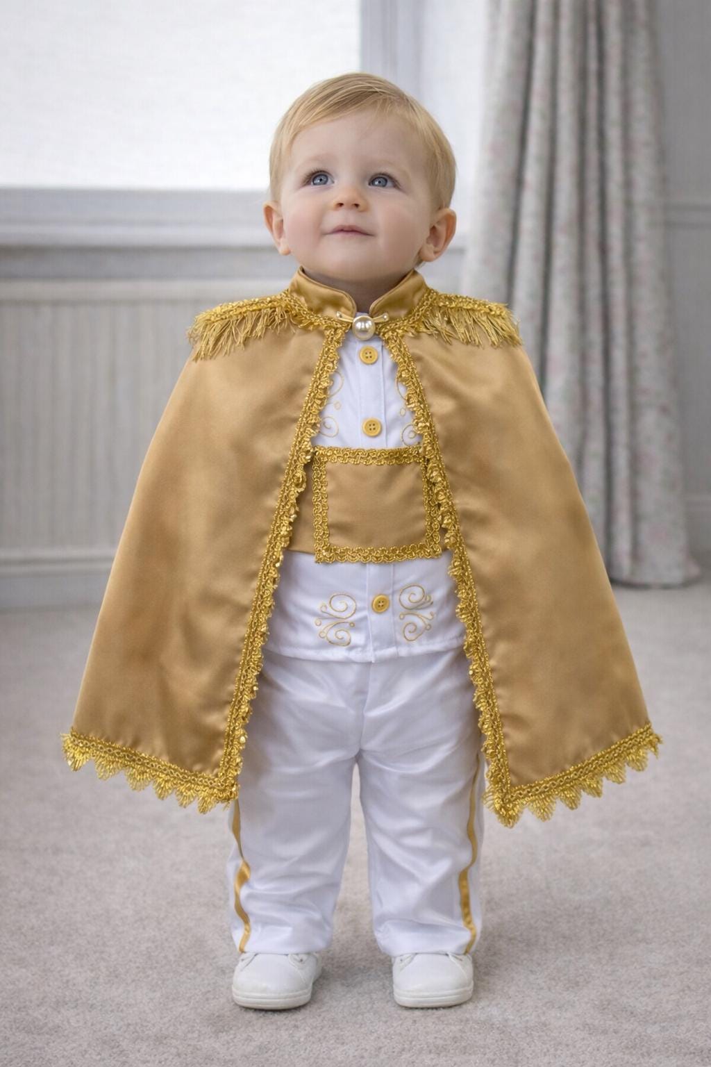 Personalized Prince Cape Set, Royal Baby Boy First Birthday Costume for birthdays