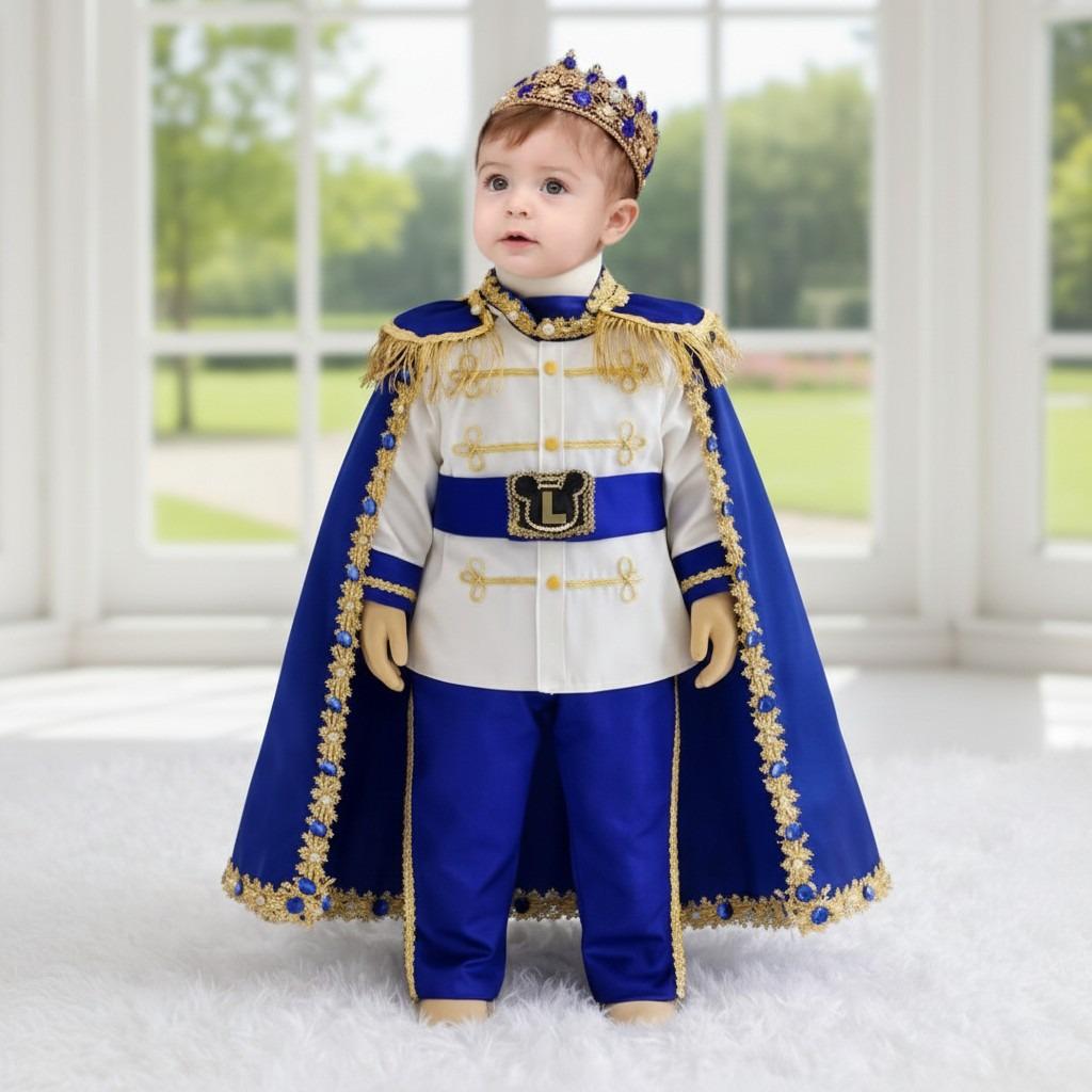 Prince Charming Outfit for Baby Boy Royal Blue â styled look