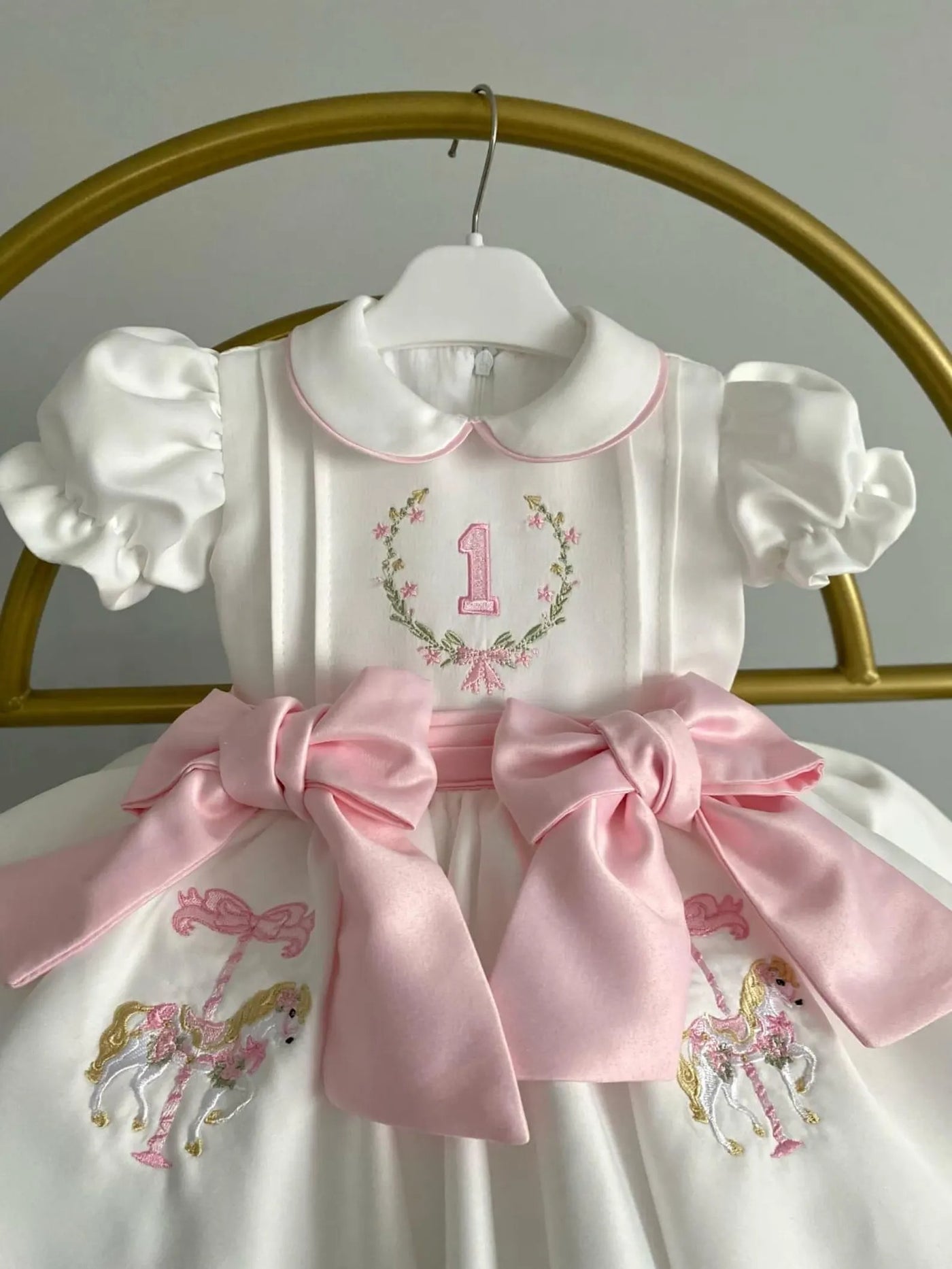 Personalized Baby Girl Circus Dress – full outfit view