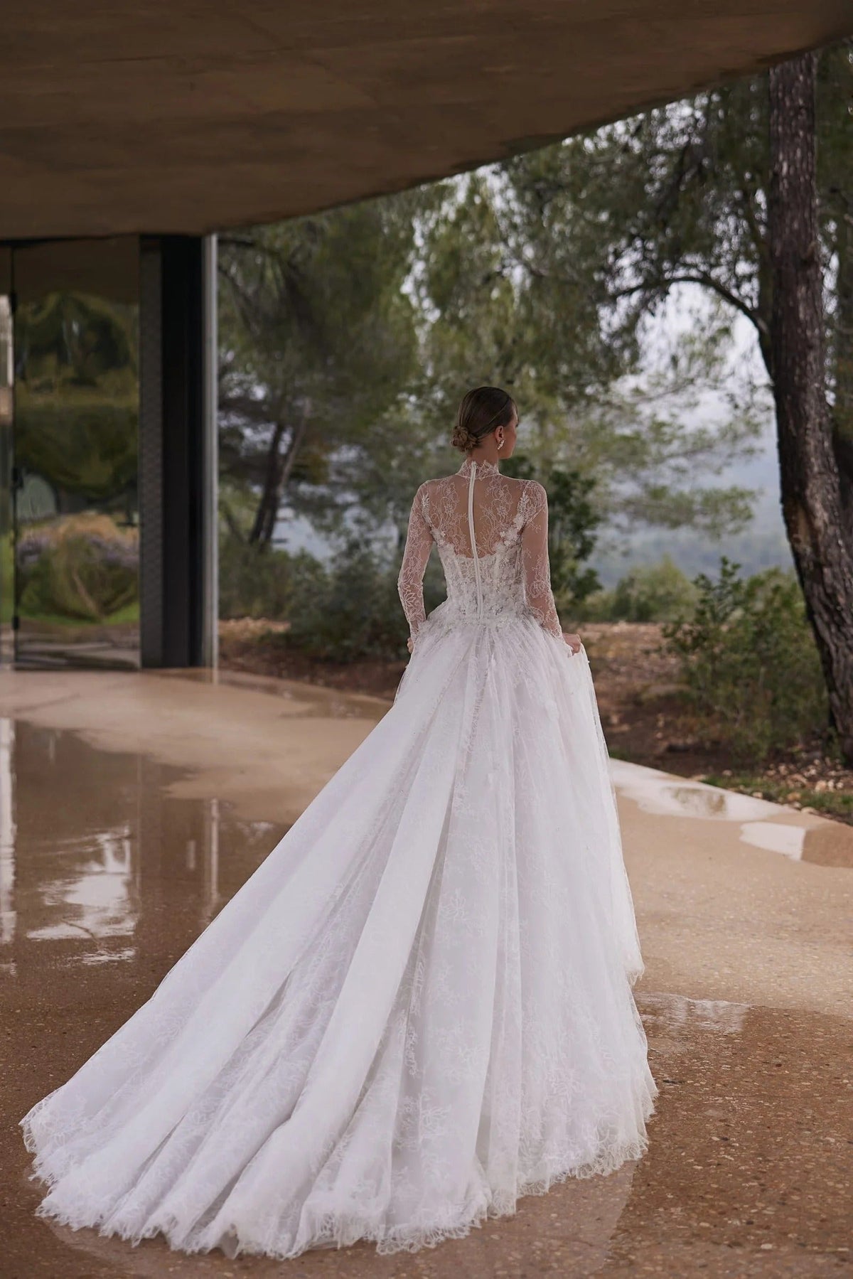 Visage Lace A-Line Wedding Dress, luxury bridal gown, additional product image 5 by SimmiUnique