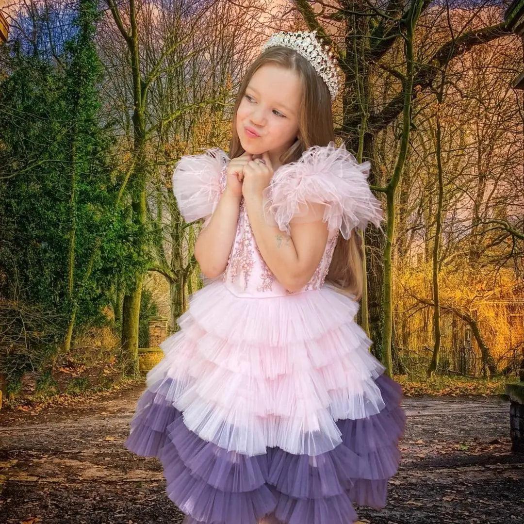 Luisa mermaid-style dress in pink - photo 1