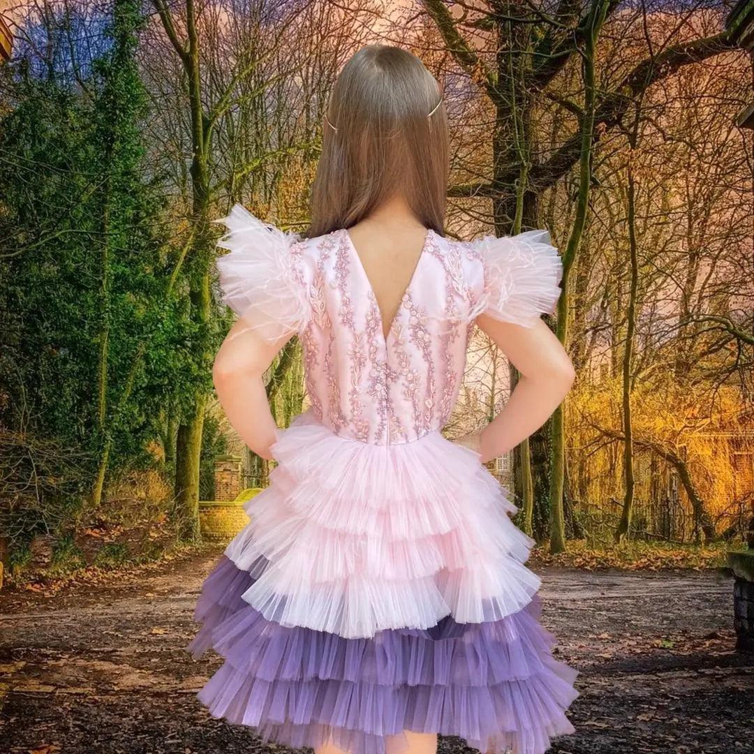 Luisa mermaid-style dress in pink - photo 2