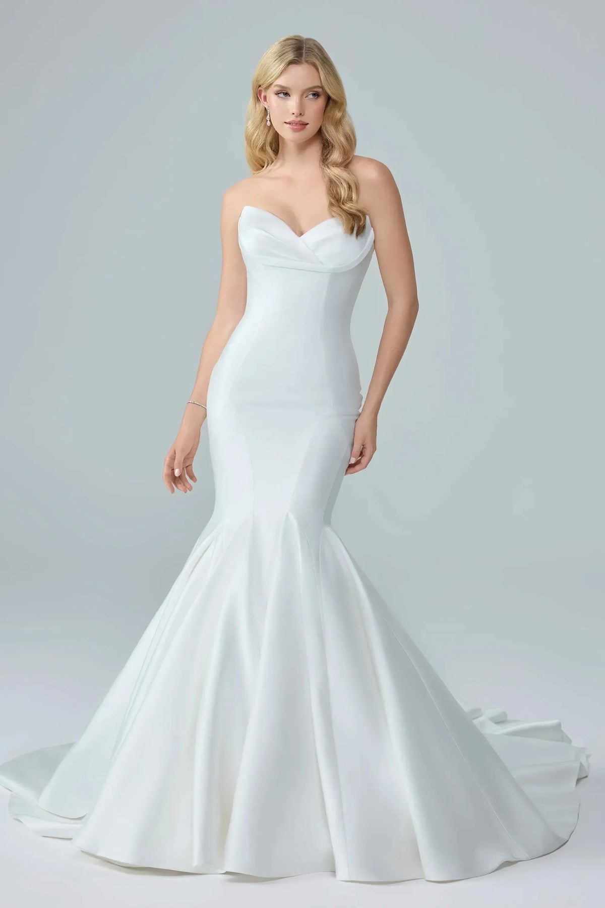 Ansel Mikado Mermaid Wedding Dress, luxury bridal gown, additional product image 2 by SimmiUnique