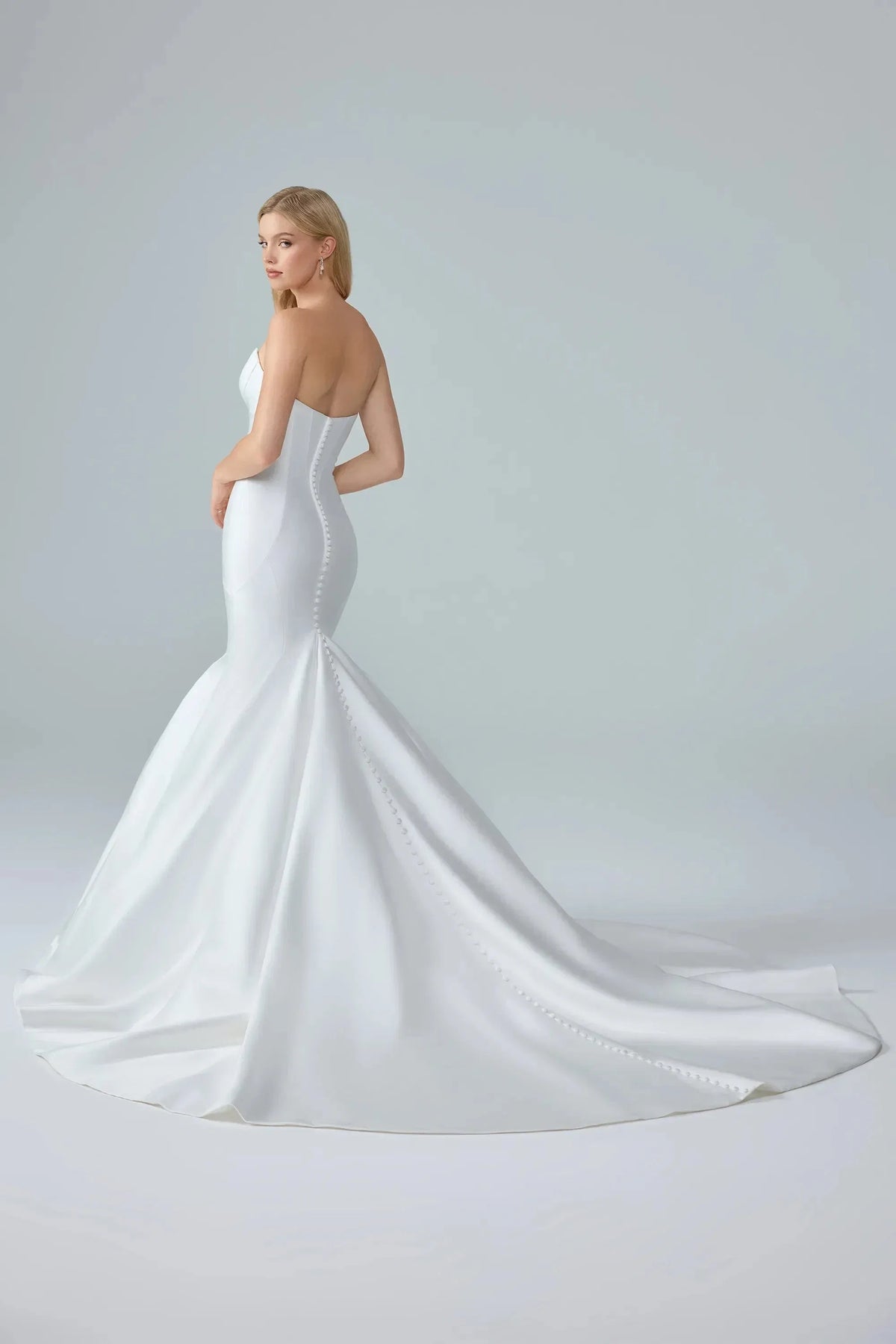 Ansel Mikado Mermaid Wedding Dress, luxury bridal gown, additional product image 4 by SimmiUnique