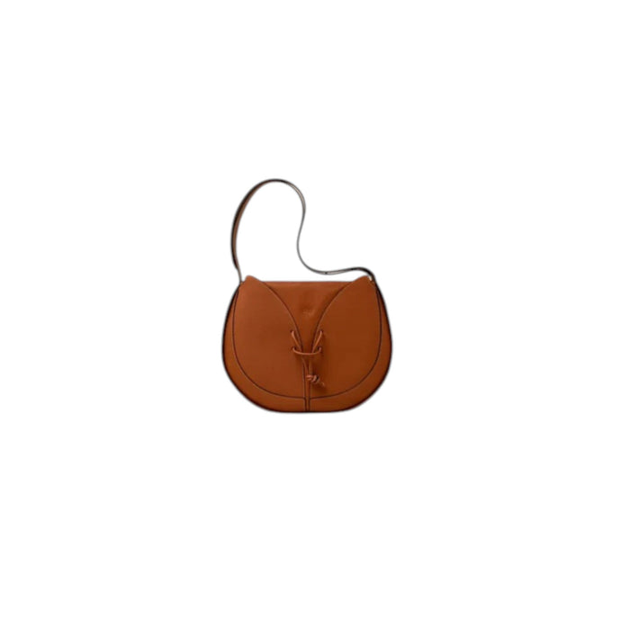 light caramel leather tote bag for women minimalist shoulder bag everyday use