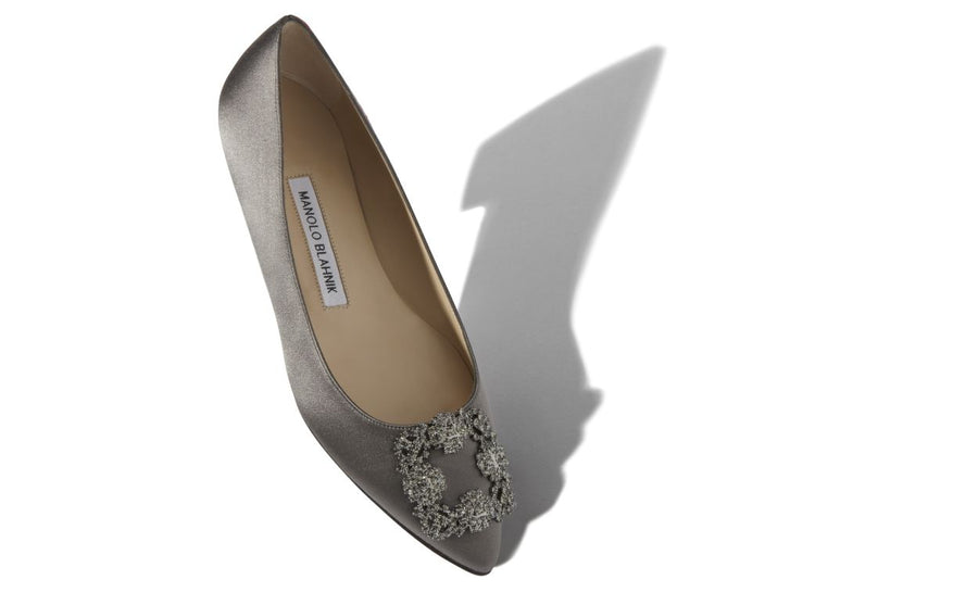 Odette Dream Grey Jewel Buckle Pumps