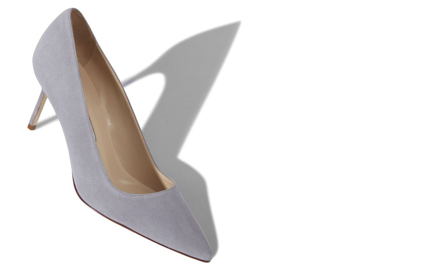 Leonora Crown Grey Pointed Toe Pumps