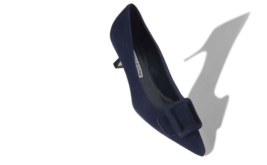 Valentina Bloom Blue Pointed Toe Pumps
