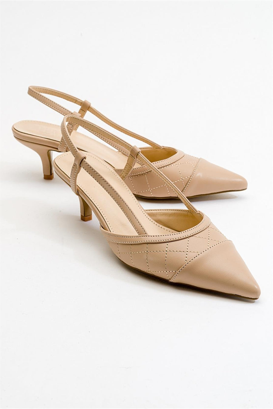 Point - Nude Heeled Shoe
