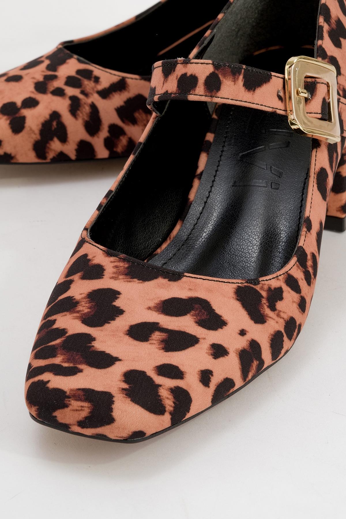 Dolva - Black/Yellow Block Heel Shoe – detail view showing leather, black, SimmiUnique