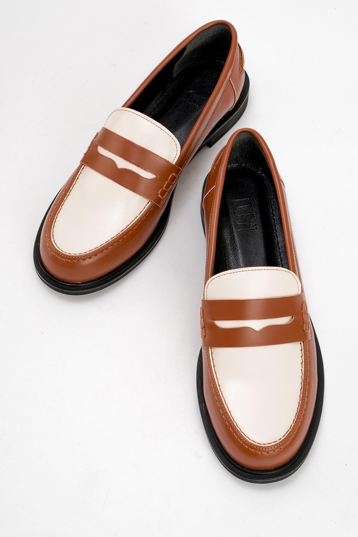 CHOOS Cognac Brown Loafer – side view showing leather, SimmiUnique