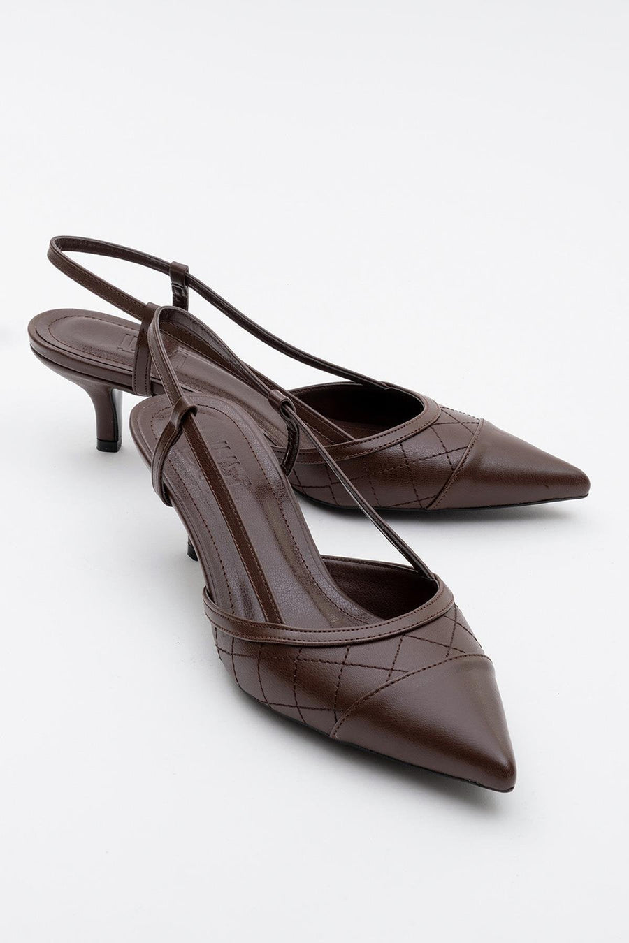 Point - Brown High Heel Shoe