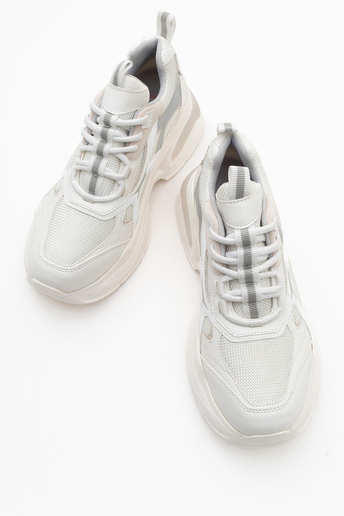 Marron - White Sneakers – side view showing leather, white, SimmiUnique