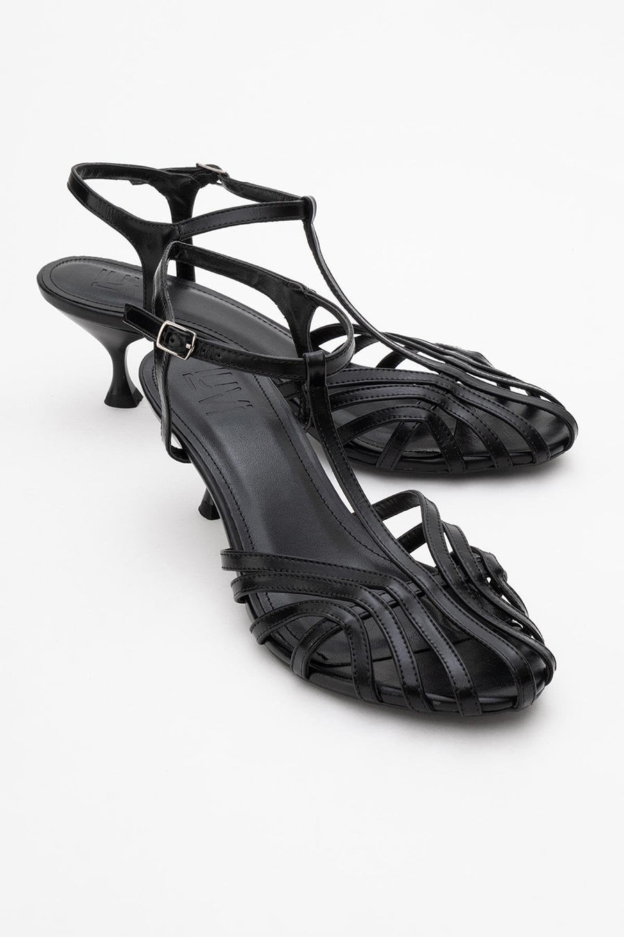 Felip - Black Strappy Low Heel Sandal