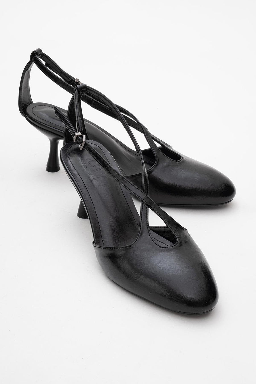Agves - Black Heeled Sandal