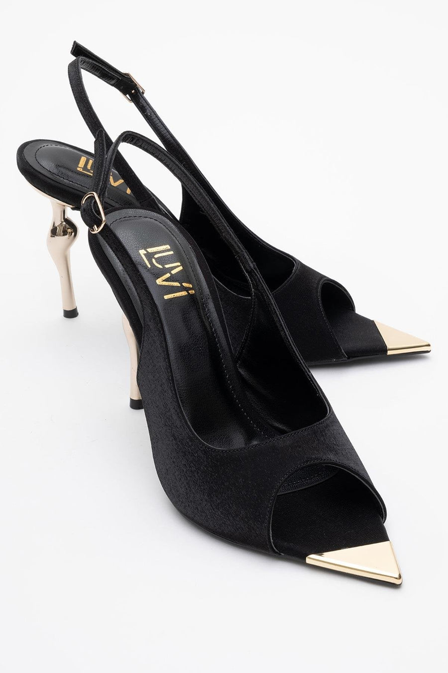 Barly - Black Pointed Toe Stiletto Pump