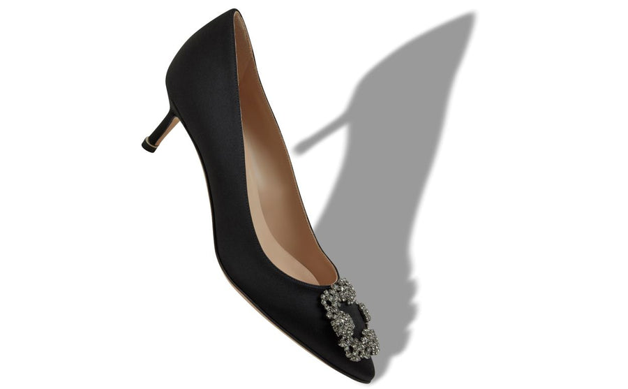 Celeste Dream Black Jewel Buckle Pumps