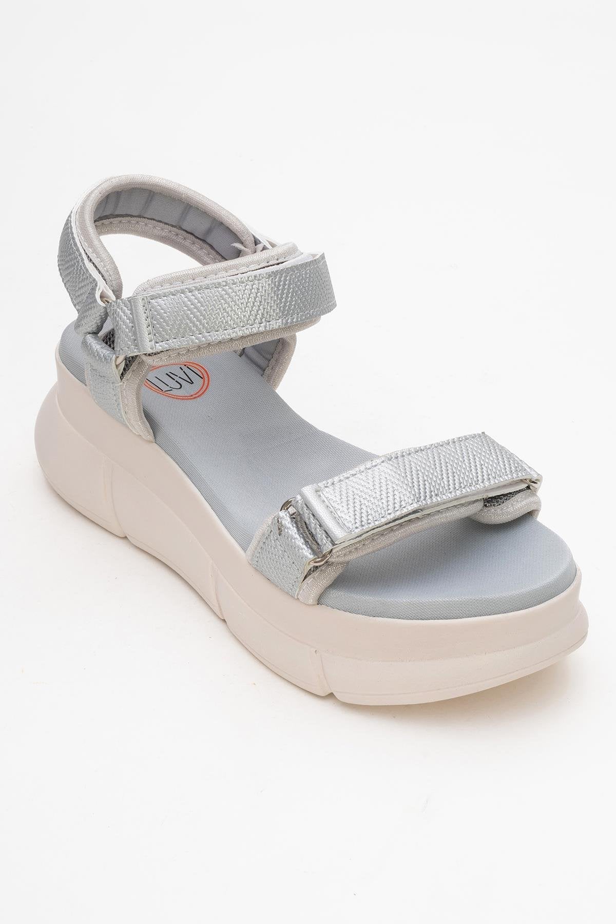4760 - Metallic Sandal – detail view showing leather, metallic, SimmiUnique