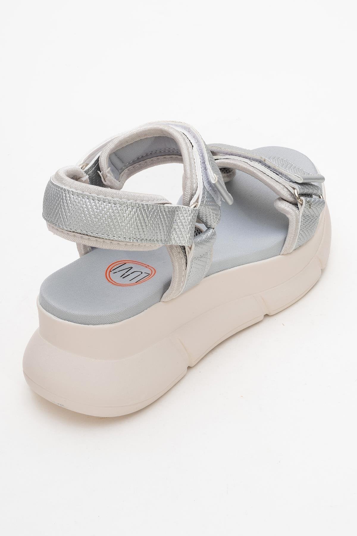 4760 - Metallic Sandal – back view showing leather, metallic, SimmiUnique