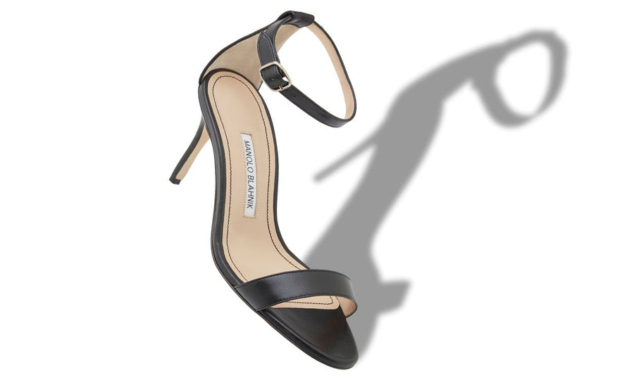 Seraphina Flame Black Ankle Strap Ankle-Strap Shoes
