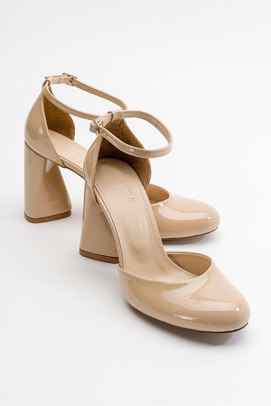 Oslo - Beige Heeled Shoe