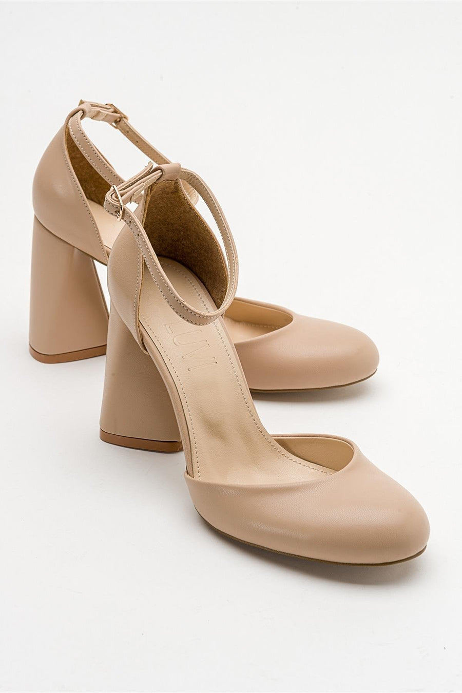 Oslo - Beige Heeled Shoe