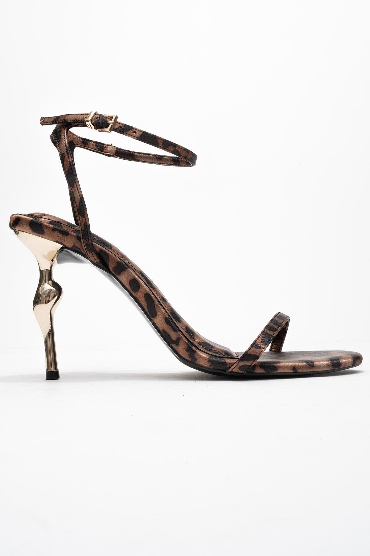 Jasmin - Black/Yellow Patterned Single-Band Stiletto Heel Shoe – top view showing black, SimmiUnique