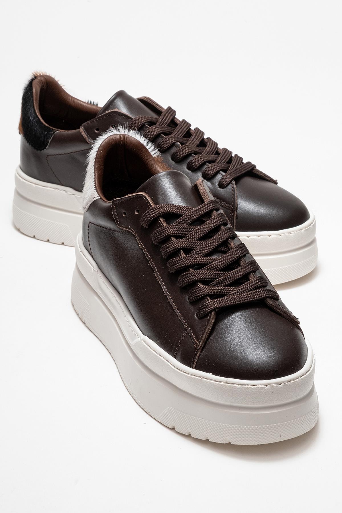 Anabel - Taupe Suede Genuine Leather Casual Sneaker – front three-quarter view showing leather, suede, SimmiUnique