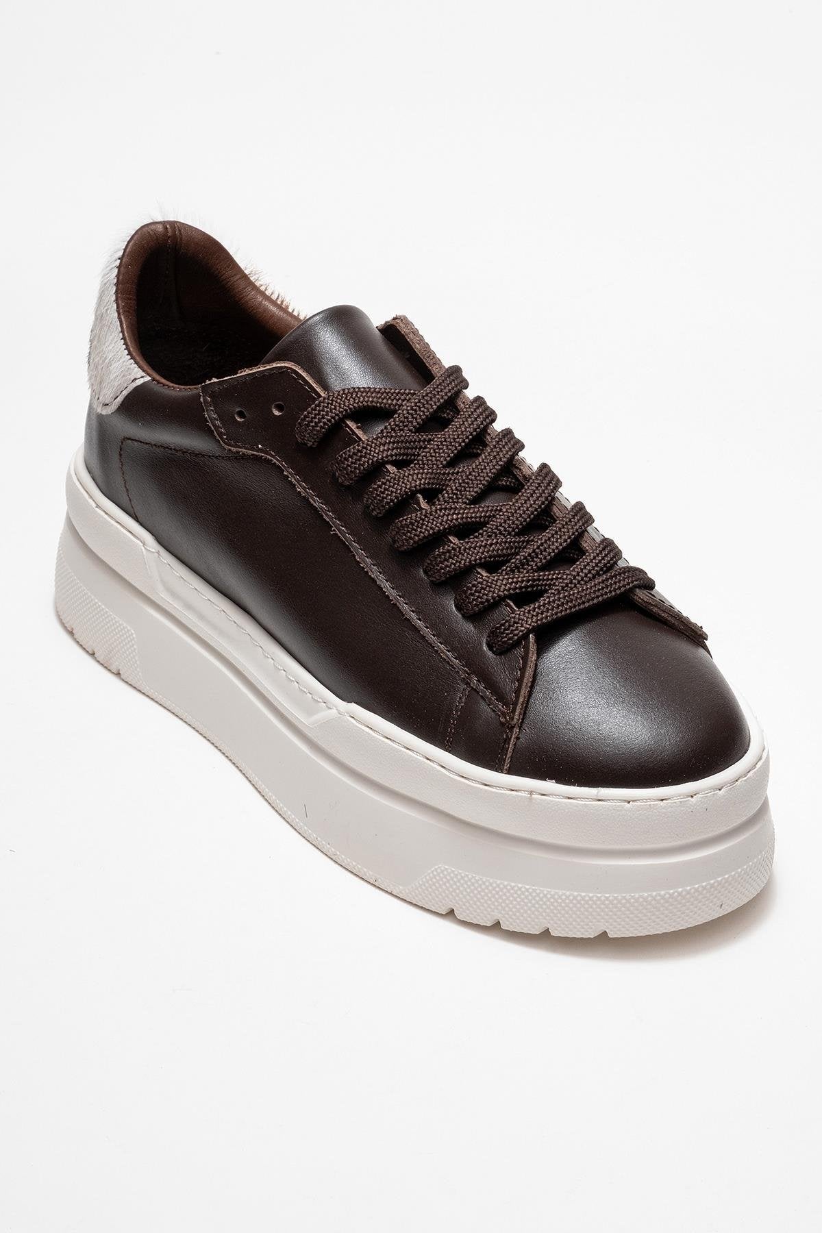 Anabel - Taupe Suede Genuine Leather Casual Sneaker – detail view showing leather, suede, SimmiUnique