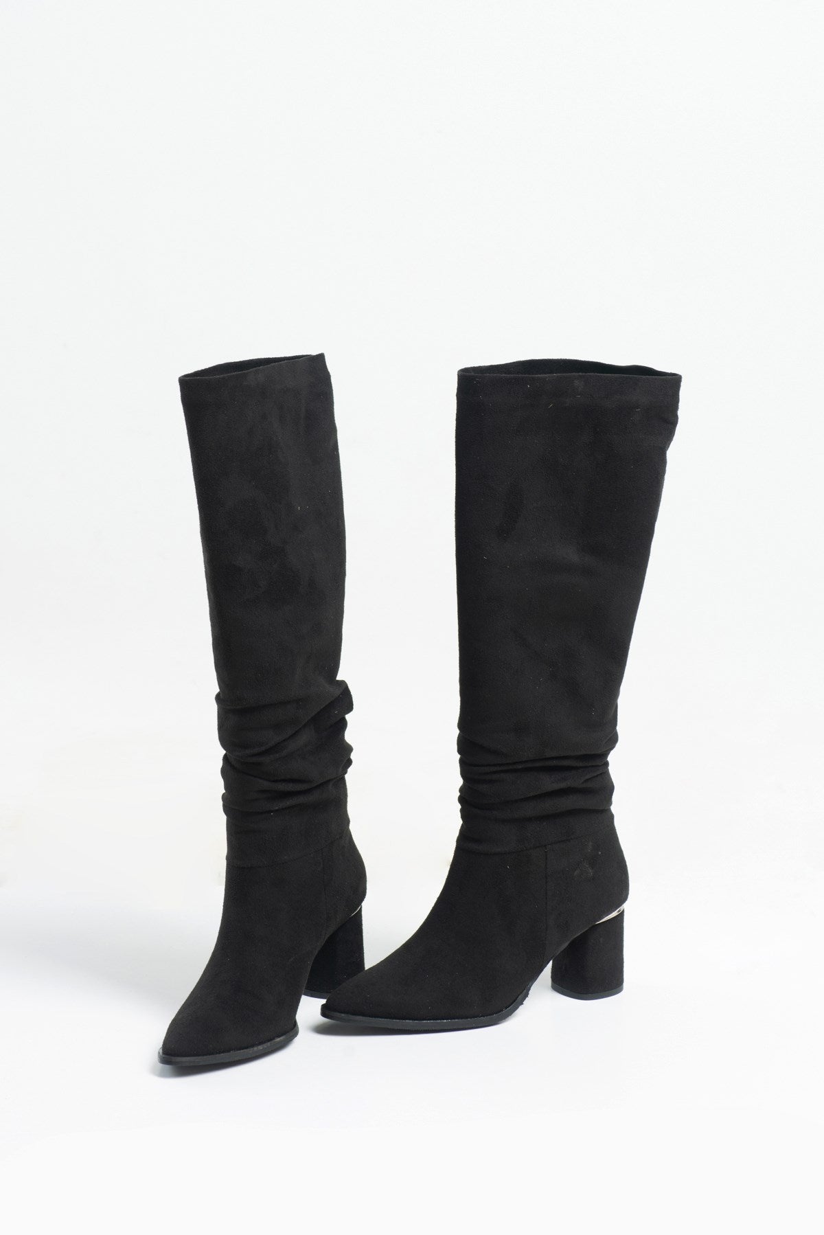 120 - Black Boot – detail view showing leather, black, SimmiUnique