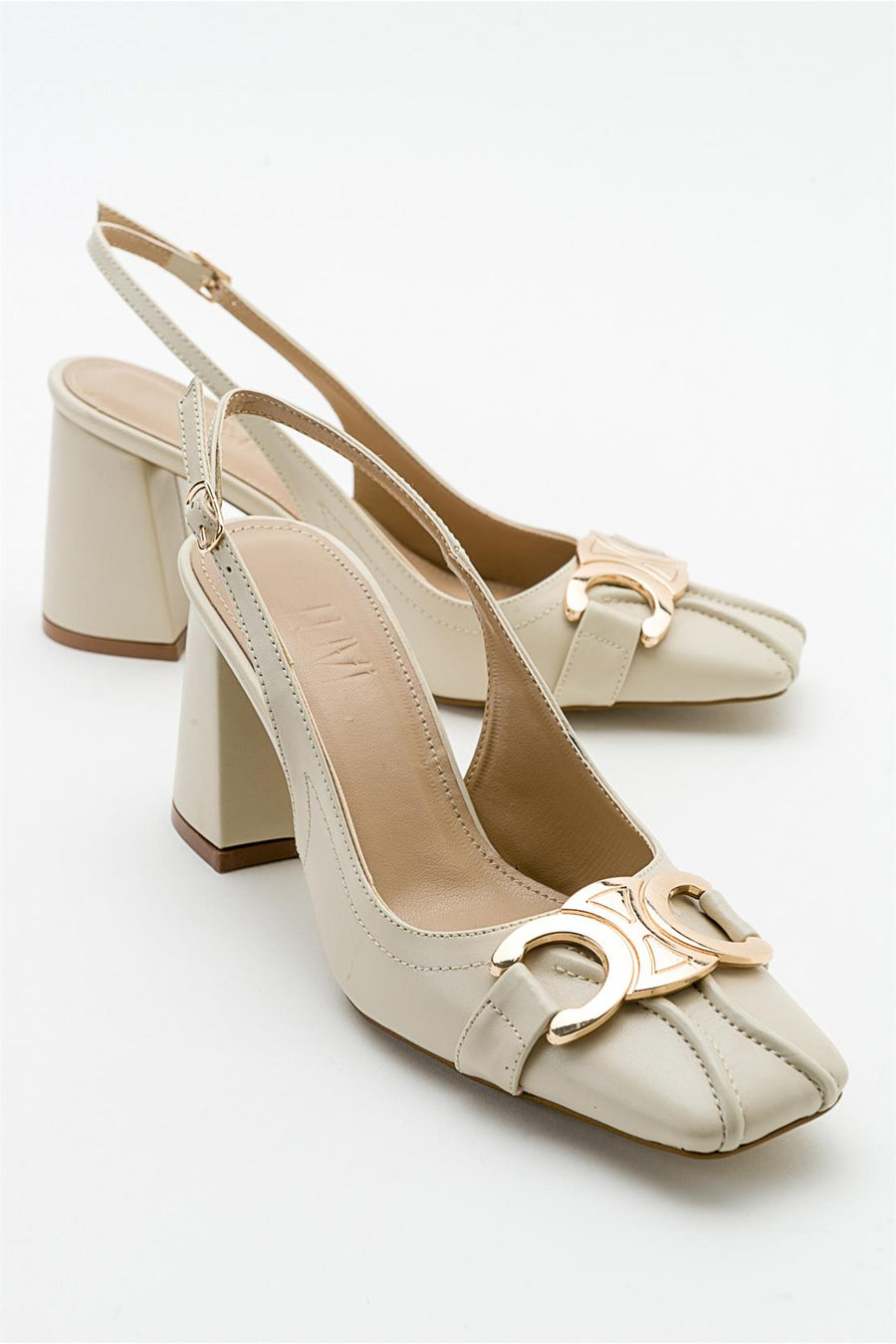 Forlev - Ecru Beige Heeled Shoe