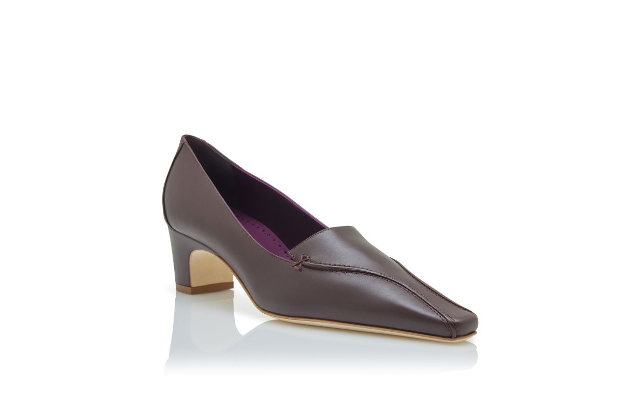 Arabella Rose Red Almond Toe Pumps – top view showing red almond toe, SimmiUnique