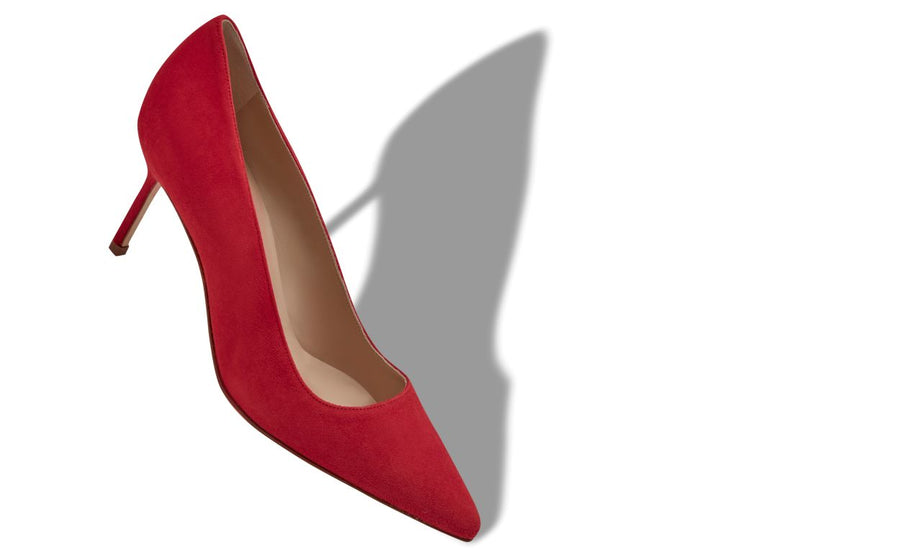 Alessia Bloom Red Pointed Toe Pumps