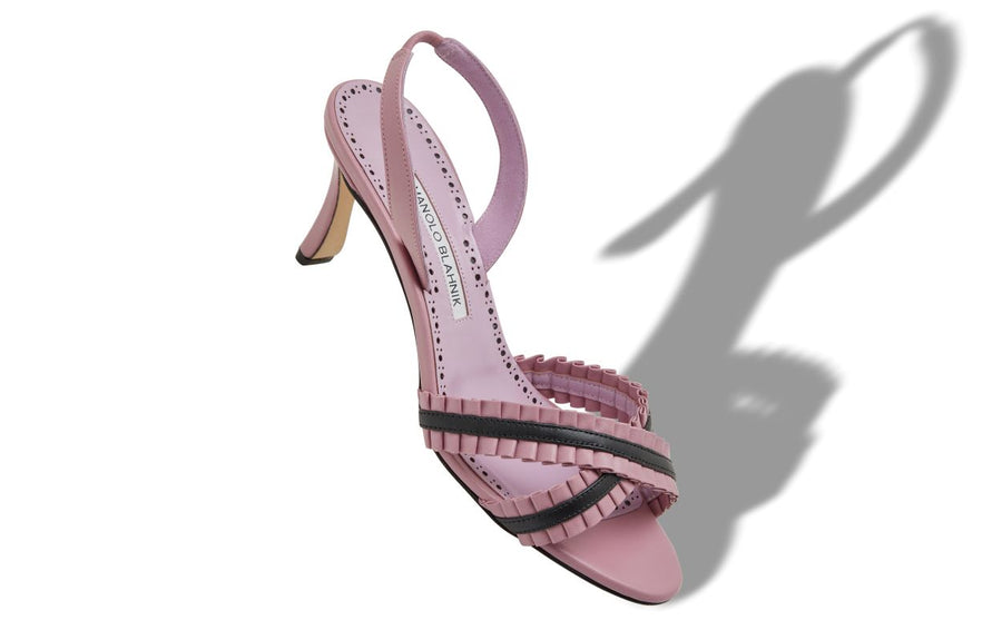 Rosalie Muse Pink Pleat Detail Slingbacks