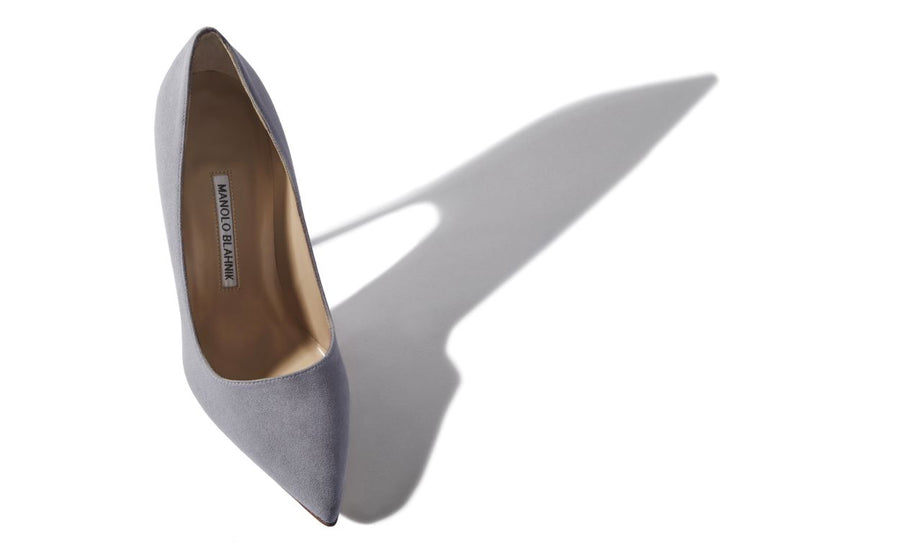 Celeste Crown Grey Pointed Toe Pumps