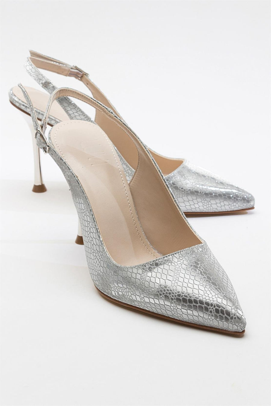 Orfo - Silver High Heel Shoe