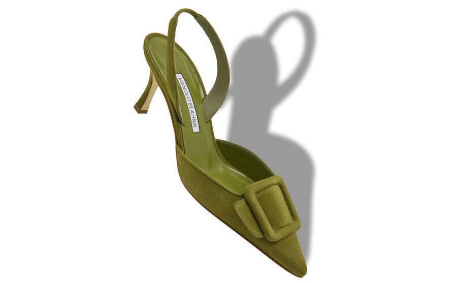 Rosalie Flame Green Slingback Slingbacks