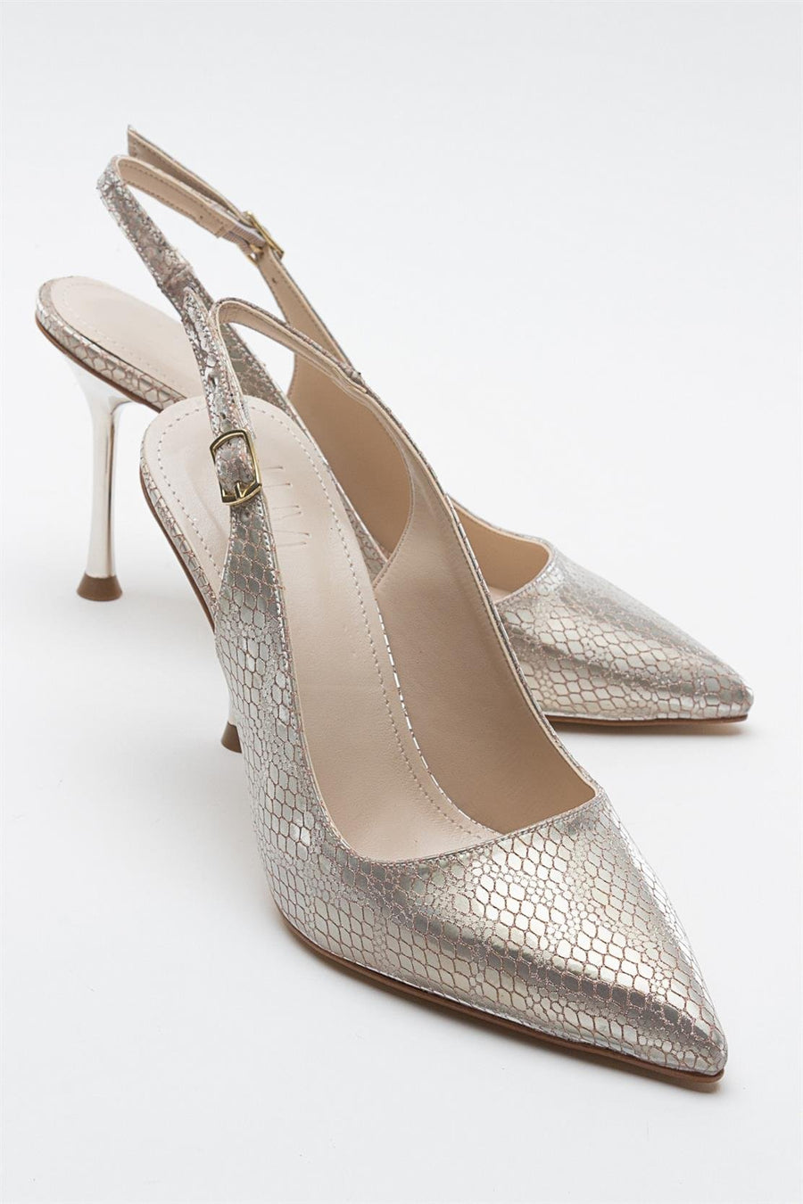 Orfo - Gold Patterned High Heel Shoe