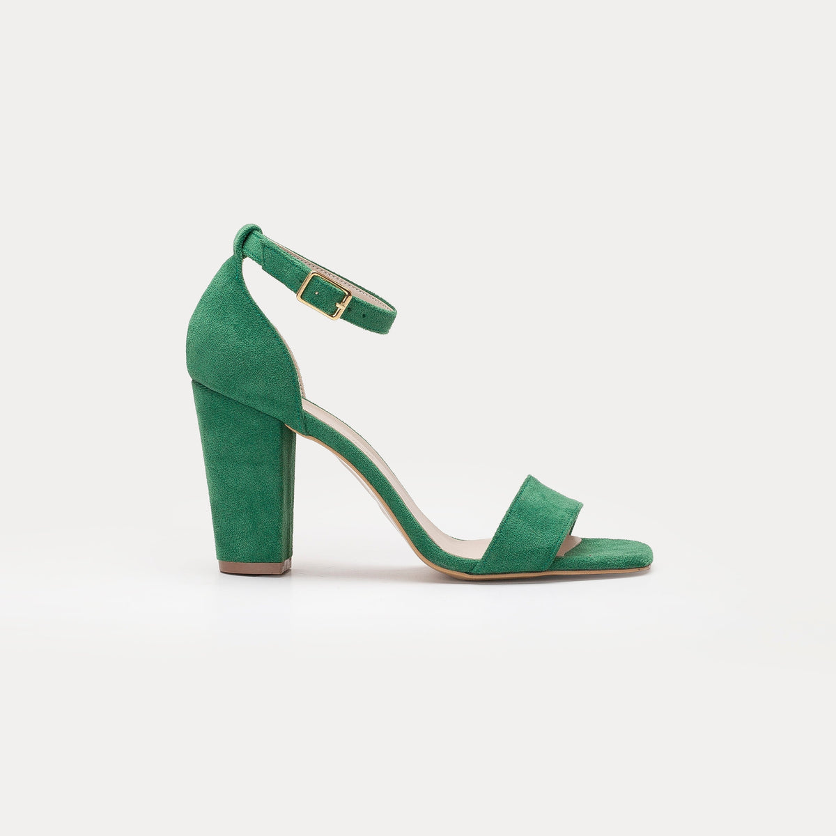Melissa - Green Suede Sandals with Pearls – top view showing pearl, leather, suede, SimmiUnique