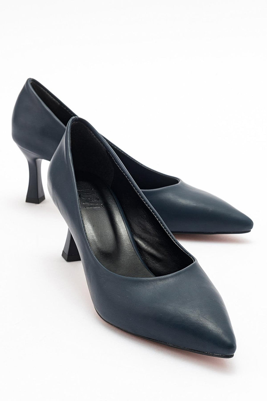 Pedra - Navy Heeled Shoe
