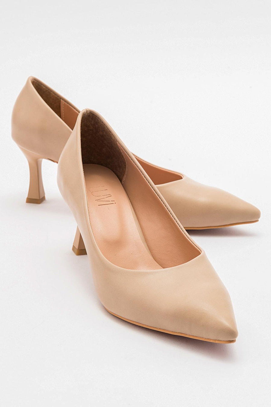 Pedra - Nude Heeled Shoe