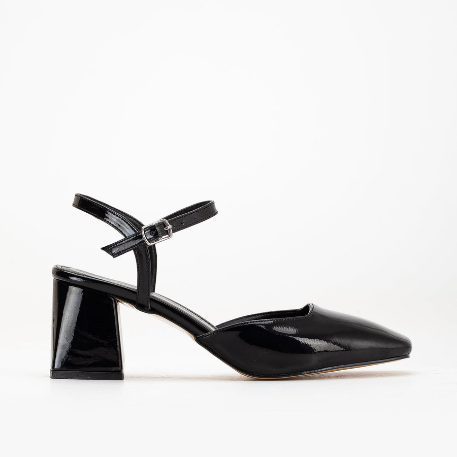 Kayla - Black Patent Pumps