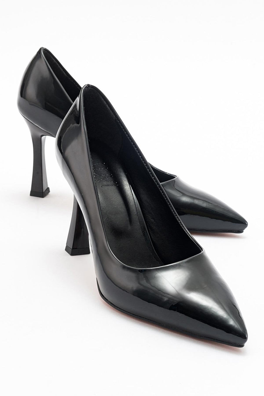 Forest Black Patent Pointed Toe Pump